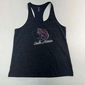 Under Armour Racerback Tank Top Tribal Vibrant Fish Womens Size 2XL